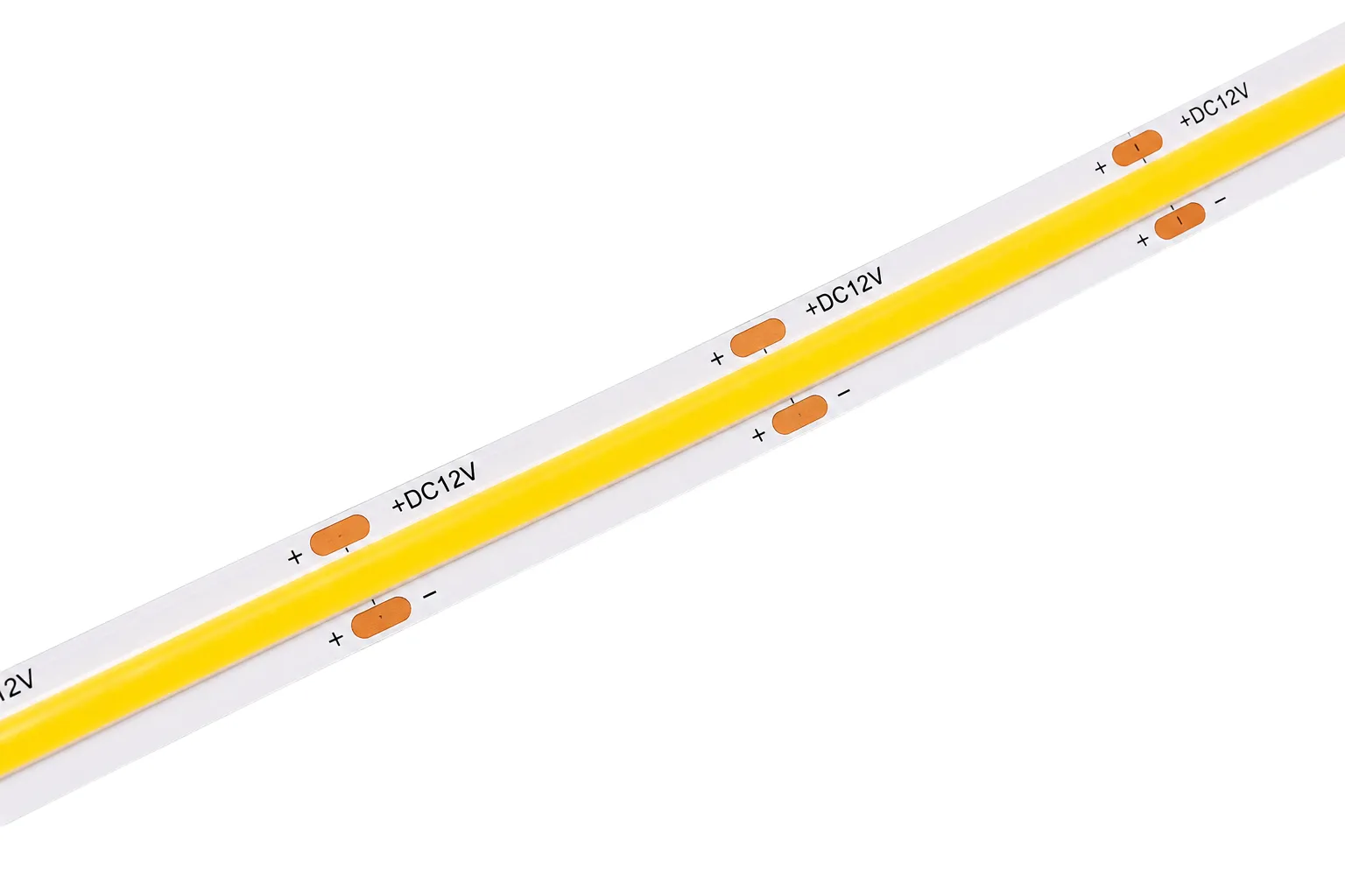 LED pásek COB 12V 10W/m 1100lm/m studená bílá 6500K IP20 — 480 LED/m, 8mm, 3M páska